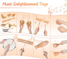 Jojoin Kids Musical Instruments - 20 PCS Baby Musical Instrument Toys - Wooden Percussion Musical Instruments with Tambourine Xylophone - Toddler Musical sensory Instruments Toys for 3 4 5 Year Olds