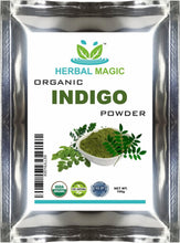 Herbal Magic's Pure & Natural USDA Indigo Powder, Herbal Hair Dye, Natural Hair Mask/Color - Free from Fillers & Preservatives-100g (Pack of 1)