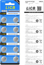 LiCB 20 PCS LR44 AG13 357 303 SR44 A76 Battery 1.5V Button Coin Cell Batteries for Small Electronics