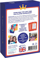 CRACK LIST I Family game I Card Game I 2-8 players I Board Game for Kids 10+ and Adults I 30 minutes Playing Time I Party Game for Family and Friends I English