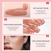 Liquid Blush Cheek Cream Blush Silky Creamy Liquid Blush Velvet Matte Liquid Blush Peach Blush Face Blusher Makeup Brightening Lightweight Natural Face LookingNeo-Nude