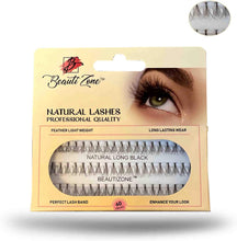Natural Individual Lashes False Lashes Cluster Eye lashes Individual Flare Knotted Lash Extensions (NATURAL LONG (12MM)