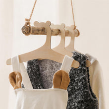 20 PCS Baby Hangers, Wooden Hangers, Baby Clothes Hangers, Baby Hangers for Clothes, Space Saving Wooden Hangers,Fun Doll Hangers for Jackets,Dresses, Blouses,Blouses and Pants