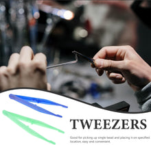 Healifty 10Pcs Disposable Tweezers Plastic Anti Static Tweezers Set Electronics DIY Repair Tool (Color Random)