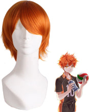 MapofBeauty 12 Inch/30cm Role Play Cosplay Wig Costume (Golden Orange)