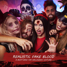 Fake Blood Set, 60ml Fake Blood Spray and 60ml Dripping Blood and 40ml Coagulated Gel Blood, Halloween Washable Fake Blood Makeup for Clothes, Zombie, Vampire Cosplay & Dress Up (Spray)