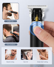 Hair Clippers Men,Beard Trimmer for Men,Professional Hair Trimmer,Cordless Electric Shaver Precision T-Blade Trimmer with LCD Screen,USB Rechargeable Beard Grooming Kit for Gifts Barber Home