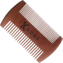 Kobe Pro Deluxe Bamboo Comb - Dual-Sided Styling Essential - Pocket-Friendly, Premium Quality, Stylish Design