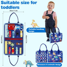 JHkim Busy Board Montessori Toys, Baby Toys for 1 2 3 4 Year Old Boys Girls, Sensory Toys for Toddlers Age 1-4, Educational Toys Busy Book Learning Activities, Kids Gifts Travel Toys for Airplane Car