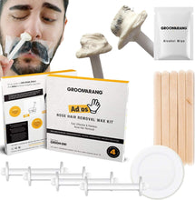 Groomarang Nose Hair Wax  Nose Waxing for Men & Women  Includes Nose Waxing Kit + Hair Threading Shaving Device for Beard Eyebrow Shaping