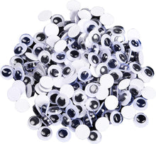 Jomnvo 600 Pieces Round Wiggle Googly Eyes Self Adhesive Googly Eyes DIY Scrapbooking Crafts (0.5cm)
