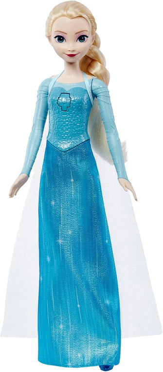 Mattel Disney Frozen Toys, Singing Elsa Fashion Doll in Signature Outfit, Sings Let It Go in 4 Languages: English, German, French, Italian from Disney Frozen Movie, JDL58