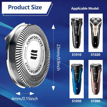 6Pcs SH50 Replacement Shaver Head Compatible with Electric Shaver SH30 SH50 S500 S5000 S5050, Non-Original Men Electric Shaving Heads Blades Back-Up Rotary Heads Trimmer Razor Accessories