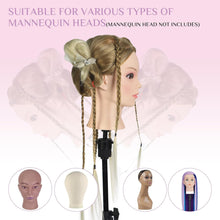 Neverland Beauty Hairdressing Head with Tripod 26" Hair Training Head Hairdressing Practice Mannequin Manikin Doll Gradient Axe Makeup with Tripod + Hair Styling Braid Accessoires Set