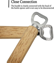 Bottle Opener, Wooden Handle Bottle Opener, Wine Beer Soda Glass Cap Opener