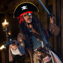 iwiio Pirate Accessories Pirate Hat and Pirate Eye Patch Halloween Pirate Captain Dress Up Pirate Hat Adult Kids for Pirate Party Cosplay