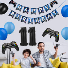 Cerolopy 25 Pcs Video Game Birthday Party Decorations Set, Video Game Party Supplies Decoration Kit Gaming Controller Balloons Gamer Foil Balloon Happy Birthday Gaming Banner (Age 11)