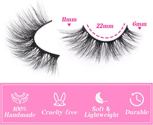 Half Lashes Natural Looking Cat Eye Lashes Accent Eyelashes Multi-layers Wispy Fluffy 3D Curly False Lashes Pack by Mavphnee