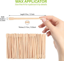 Mibly Wooden Wax Sticks - Eyebrow, Lip, Nose Small Waxing Applicator Sticks for Hair Removal and Smooth Skin - Spa and Home Usage (Pack of 200)