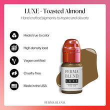 Perma Blend Luxe Brow Pigment for Permanent Makeup Supplies Professional Eyebrow Tattoo Ink, Toasted Almond, 15 ml