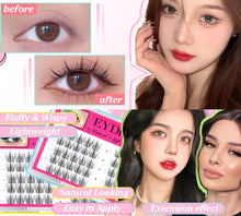 Manga Lashes Bottom Individual Eyelashes Anime Natural Look False Eyelashes Korean Eye Lashes Cluster Spiky Wispy Mink Fake Eyelashes by EYDEVRO (50 Clusters)