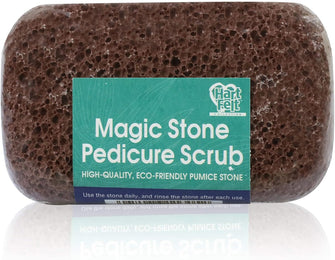 HartFelt Magic Stone Foot Scrubbing Pedicure Stone for Exfoliating Scrubs on Heels, Toes, and Feet, Chemical Free, Shower Foot Scrubber, Shower Accessories for Men or Women, 1 Count, Brown