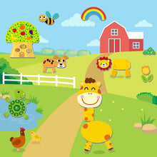 Jojoin Wooden Magnetic Puzzle, 110 PCS Magnetic Board Puzzle Games, Sports Theme Animal Pattern, Double Sided Jigsaw, Drawing Easel Blackboard Educational Wood Toys Gift for Boys Girls Kids 3+