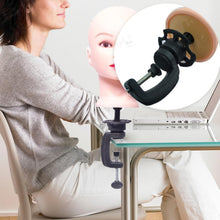 Mannequin Training Head Clamp/Stand Wig Holder Stand Desk Table Clamp Wig Clamp Cosmetology Training Head Table Clamp Holding Clamp for Hairdressing Head Canvas Head Holding Clamp