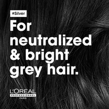 L'Oral Professionnel Anti-Yellowing Hair Shampoo for White, Grey and Bleached Hair, Violet Pigments, Serie Expert, Silver Shampoo, 300 ml