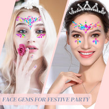 Festival Face Gems Jewels, 6 Sheets Face Gems Mermaid Holiday Parties Jewels Rhinestones Stickers, Self-adhesive Festival Accessories Face Jewels Kids Women, Eye Body Gems Diamonds Bindi for Nails