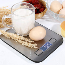 Digital Kitchen Scales, 5 kg Electronic Cooking Scales, Stylish Ultra-Thin Food Scales, Electronic Cooking Scales For Home And Kitchen With Lcd Display and Tare Function. (Silver-5kg)