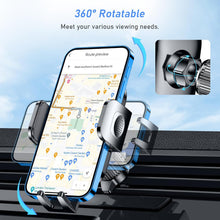 Blukar Car Phone Holder, Air Vent Car Phone Mount Cradle 360 Rotation - Upgraded Super Stable Hook Clip - One Button Release Holder for iPhone, Galaxy, All 4.0''-6.7'' Smartphones