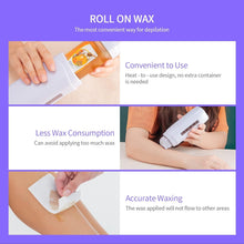 LIARTY Electric Wax Roller Heater for Hair Removal, Depilatory Roll On Brazilian Cartridge Waxing Warmer Double Roll on Hair Removal Machine for Women Men,Safe Painless,UK Plug