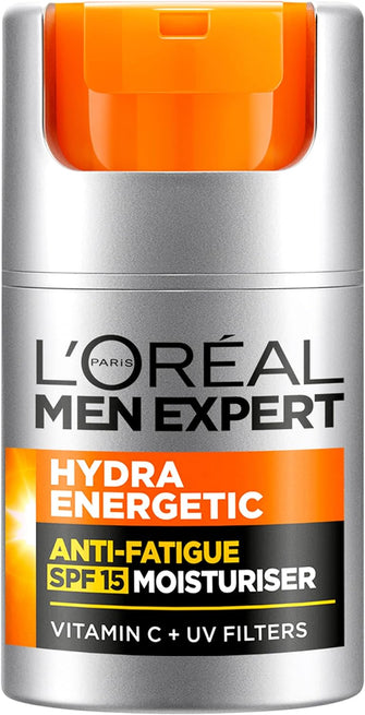 L'Oreal SPF 15 Hydra Energetic Anti Fatigue Moisturiser, White, 50 ml (Pack of 1)