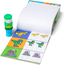 Melissa & Doug Sticker WOW! Sticker Stamper and 24-Page Activity Pad, 300 Stickers, Arts and Crafts Fidget Toy Collectible Character  Dinosaur - Creative Play Travel Toy for Girls and Boys 3+