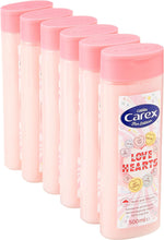 Carex Fun Editions Love Hearts Shower Gel, Cleans, Cares and Protects, Bulk Buy, Pack of 6 x 500 ml