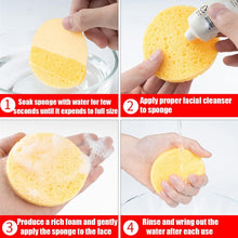 60 Count Facial Sponges Cleansing, White Compressed Face Sponges Cleansing Natural Wood Pulp Cotton Face Washing Sponge Cosmetic Sponges for Makeup Removal Exfoliating(2.5 Inch)