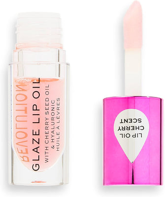 Makeup Revolution, Glaze Lip Oil, Nourishing Lip Oil, Glam Pink, 4.6ml