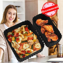 Silicone Air Fryer Liners for Philips Dual Basket Air Fryer 3000 Series 6L/3L, Reusable Dual Airfryer Liners Air Fryer Accessories for Philips Dual Basket Airfryer NA350/00