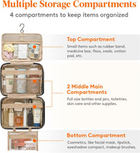 Lifewit Travel Toiletry Bag, Large Hanging Makeup Bag Organizer for Women, Transparent Travel Cosmetic Bag with Hanging Hook for Full Size Bottles, Vacation Essentials, Large, Black