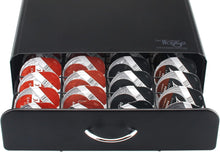 Ever Rich  Tassimo Pod Holder  64pcs  T-Disc Coffee Capsules  Bosch Tassimo Stand & Pod Storage Drawer  Anti-Vibration Design I Comes With a Micro Fiber Cleaning Cloth (Metal/Black) (64)