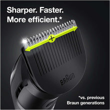 Braun Beard Trimmer Men's Hair Trimmer Razor Included 9 in 1 Styling Kit, 7 Accessories, Ideal for Face, Body, Ears and Nose, MGK5380 All-in-One Black, Valentine's Day Gift Idea