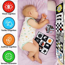 Jiosdo Black and White High Contrast Baby Toys 0-3 Months for Newborn, Sensory Toys for Babies Soft Book, Baby Book for Early Education, Infant Tummy Time Toys 0 6 Months Baby Gifts (3 Pcs)