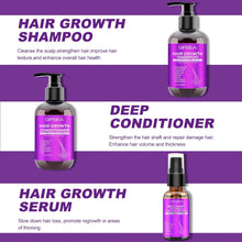 GIFBEA Hair Growth Shampoo and Conditioner Set W/Rosemary Oil Serum for Hair Growth,Biotin Argan Oil Castor Oil Coconut Keratin Rice Water Hair Loss Shampoo,Hair Thickening Treatment for Women Men