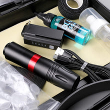 HAWINK Tattoo Pen Kit Rotary Gun Machine with Wireless Tattoo Power Supply 20Pcs Cartridge 7 inks EM154EN02P199-1