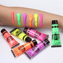 Glow In The Dark Face Paint,UV Face Paint,Halloween Face Paint,Glow Body Paint,Neon Body Paint,Festival Face Paint,Quick Dry Facepaint Halloween,Body & Face Paint,For Party & Halloween&Cosplay (6pcs)