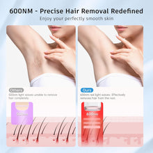 IPL Laser Hair Removal Device, Ice Cooling System, 600nm-1200nm Wavelength, 5 Energy Levels, Unlimited Flashes, for Women Men Bikini Face Armpit