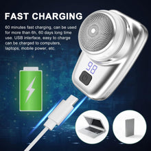 Mini-Shave Portable Electric Shaver,USB Rechargeable Electric Razor for Men,IPX6 Waterproof Electric Razor, Easy to Use Suitable for Boyfriend, Father, Father-in-Law, Travel Suit