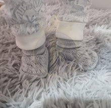 Royal Icon 2 x Pairs Baby Booties 0-3 Months - Adorable Warm and Safe Baby Slippers-Baby Boots Soft Stylish-Newborn Baby Boys Girls Bootees - Ideal for Indoor and Outdoor Use Ri352