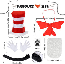iZoeL Cat In The Hat Costume For Boys Girls World Book Day Costumes For Kids 2025 - Cat Character Wbd Fancy Dress Ideas For Childrens Carnival Costume Cat Costume